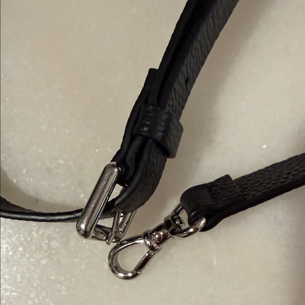 Bandolier 14 pro max Black Pebbled Leather Phone Case with Strap - Picture 6 of 6